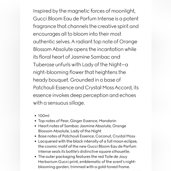 Gucci Bloom Intense *NWT* - Picture 3 of 7